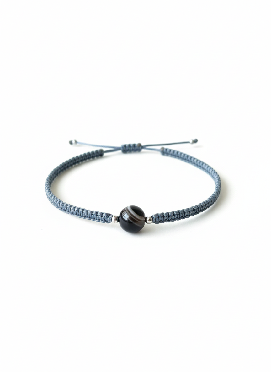 Handcrafted Lunar Orbit Bracelet