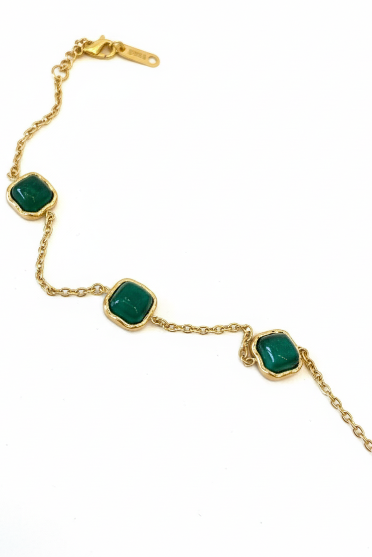 Vintage Jade Cushion Bracelet