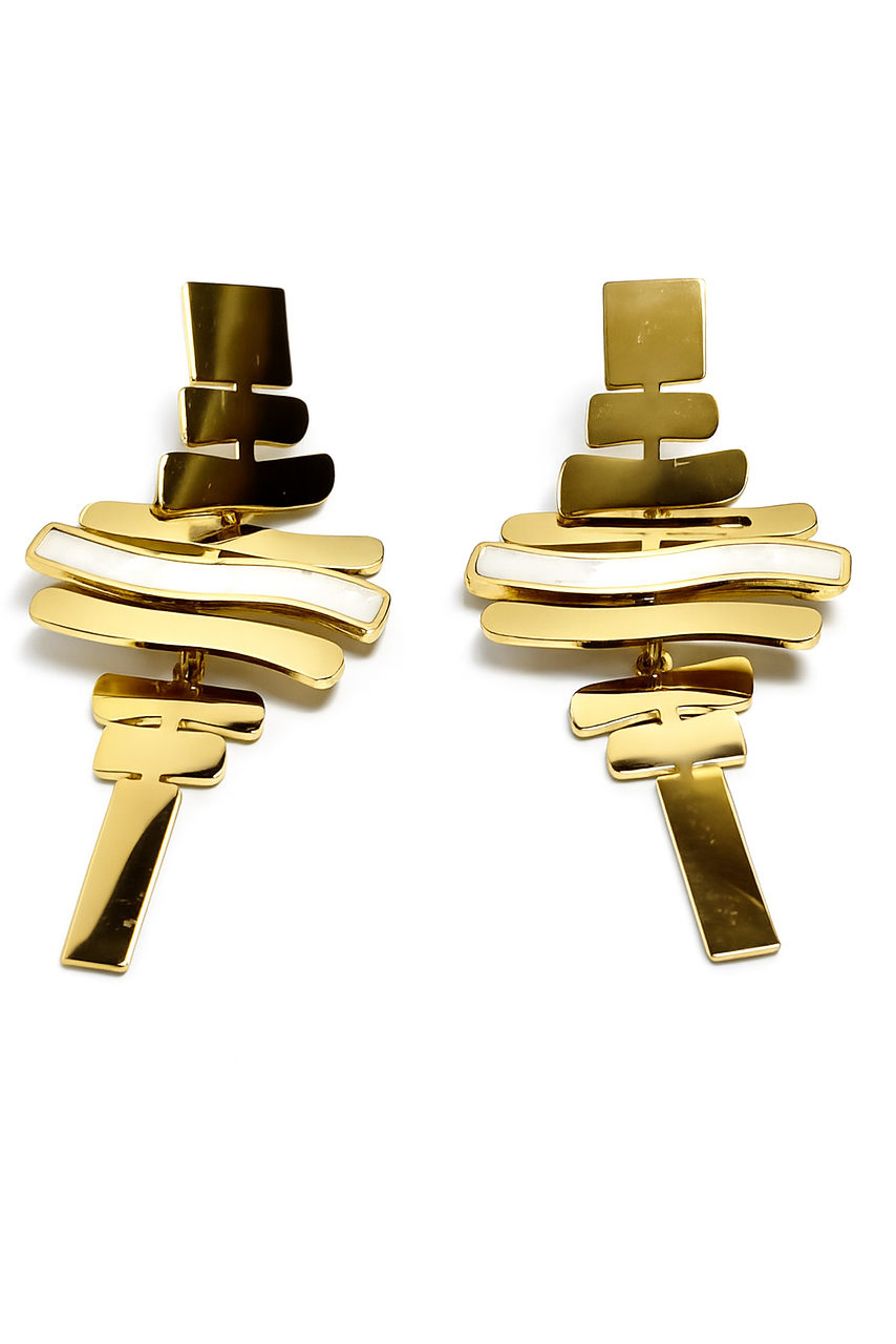 The Kinetic Abstract Drops Earrings