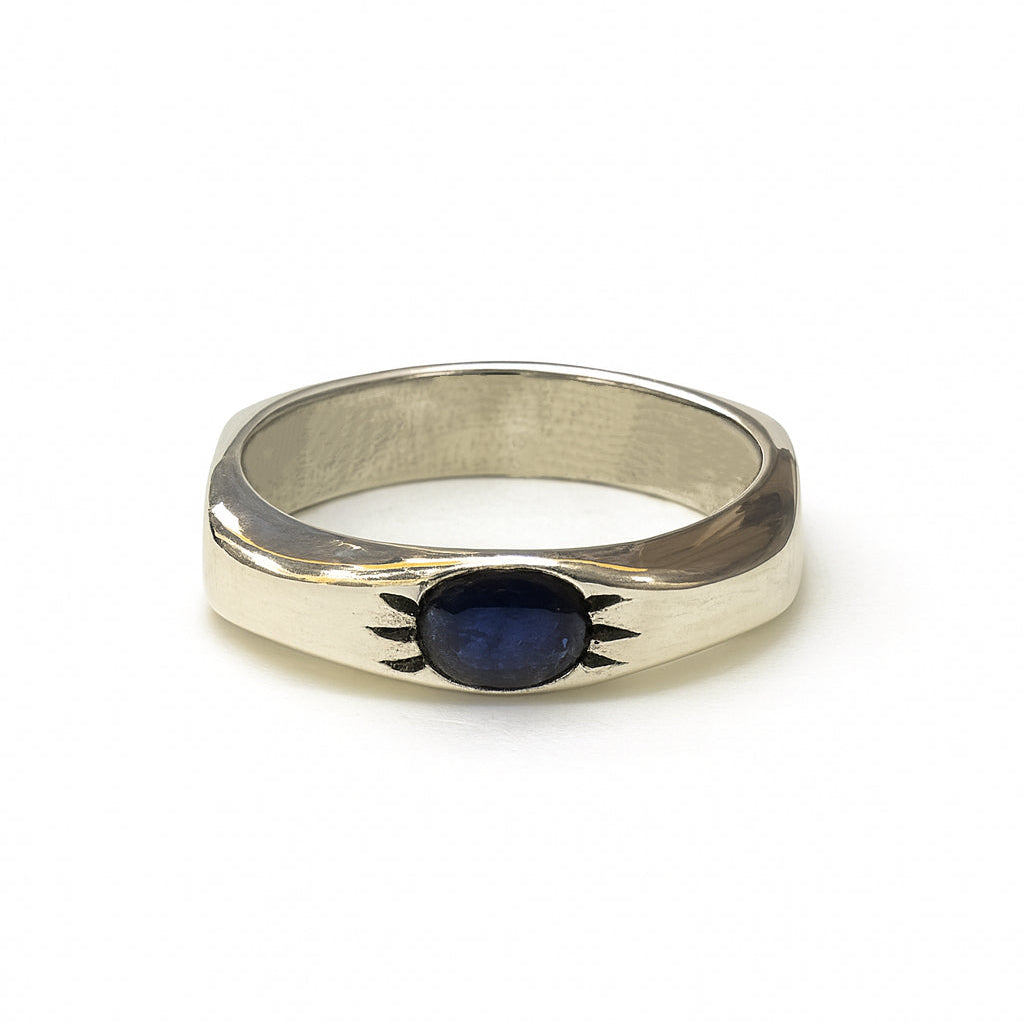 Silver Ring with Black Onyx Stone