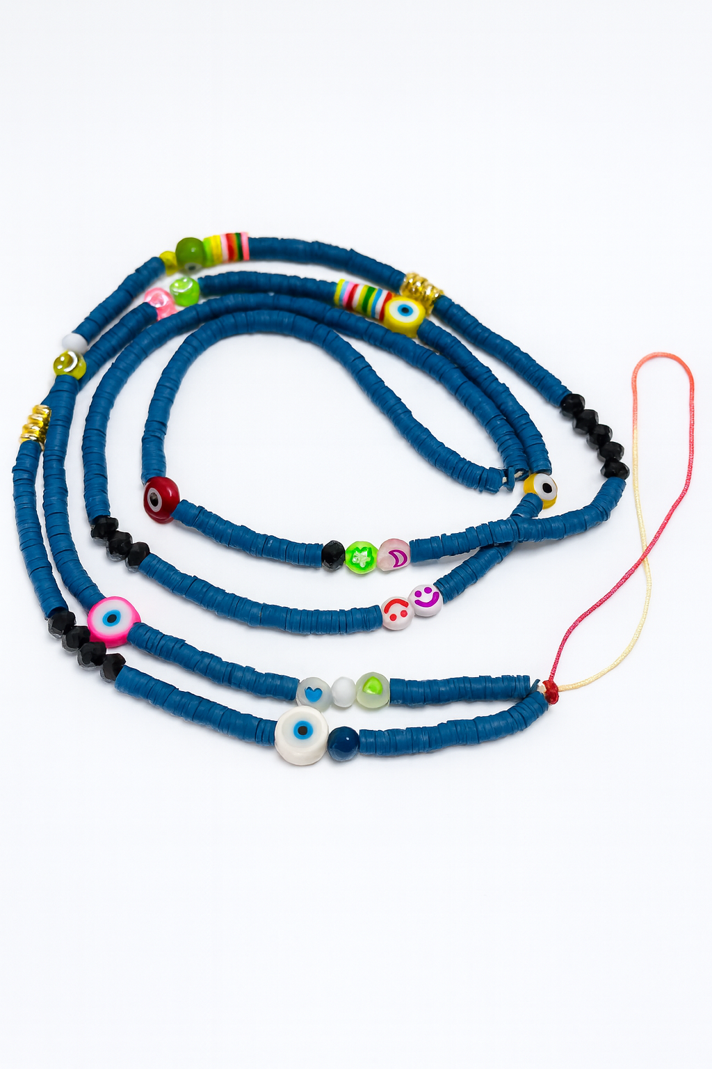 Handmade dark blue Phone Strap