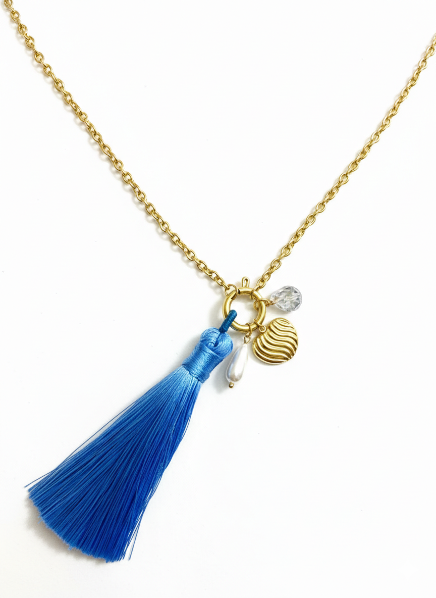 The Azure Wave Long Necklace