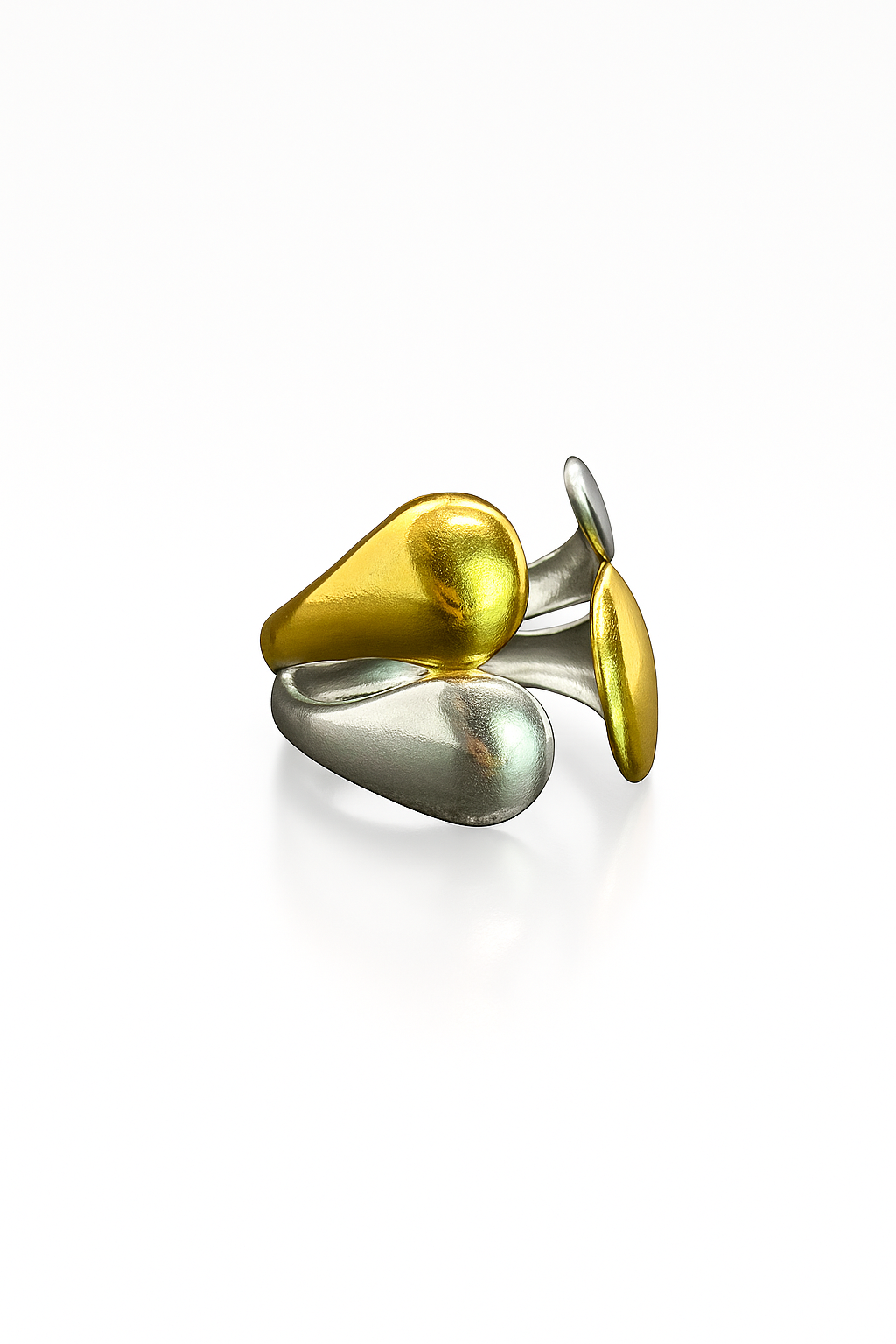 River Stone Coil Ring