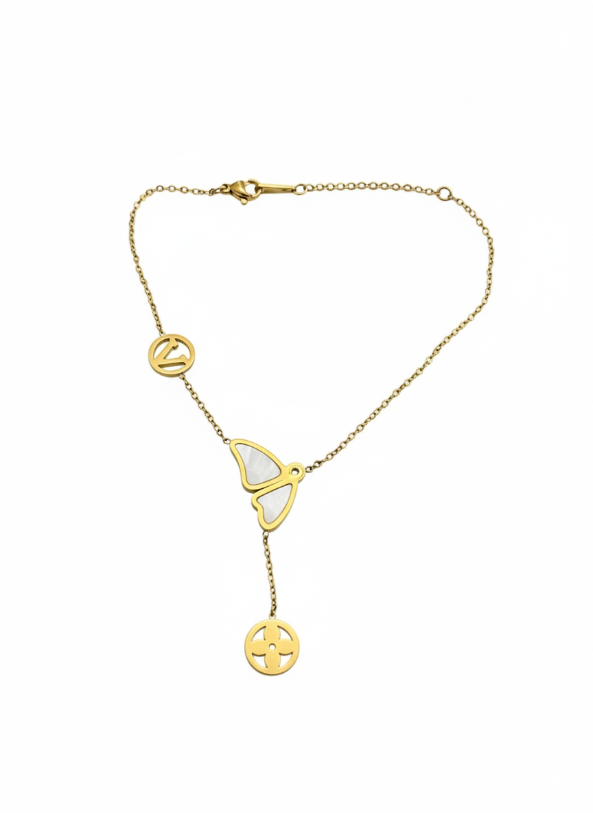 Butterfly Lariat Anklet